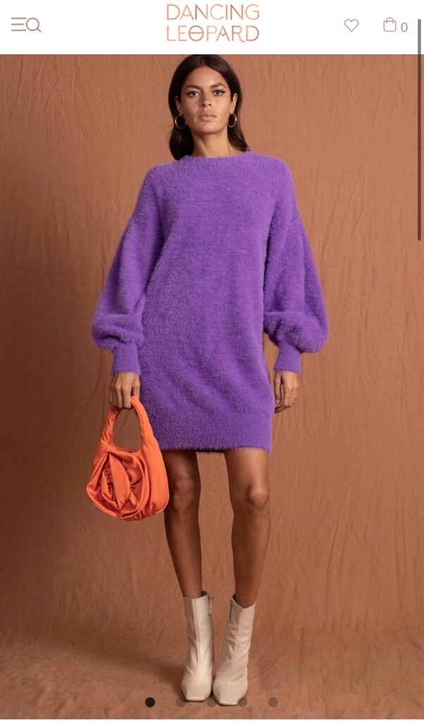 lavender jumper dress